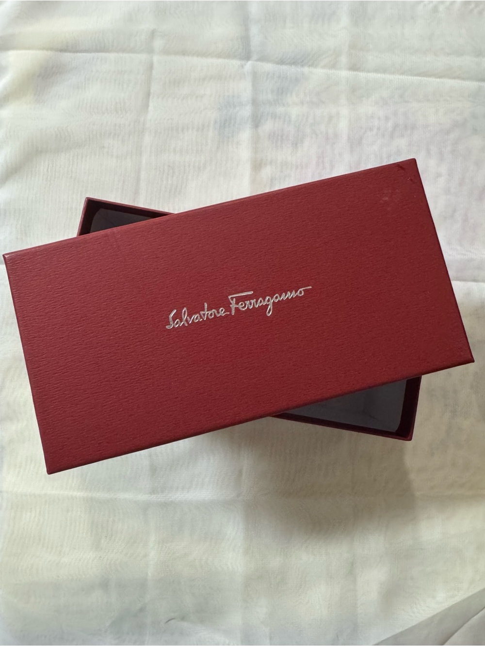 Salvatore Ferragamo 💯% Authentic Iconic Deep Red EMPTY Storage or Gift Box